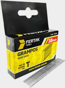Grampo T - 1,2 X 10 X 2,0mm x 10,0 x 2,0 mm Fertak