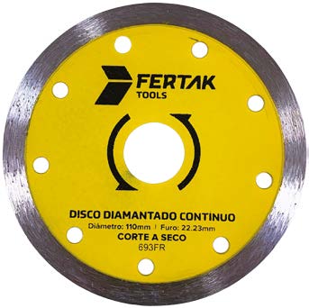 Disco Diamantado Contínuo mm (4,3") x 22,2 mm Fertak