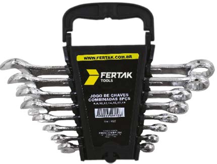 Kit de Chaves Combinadas - 8 PÇS 8 Peças Fertak