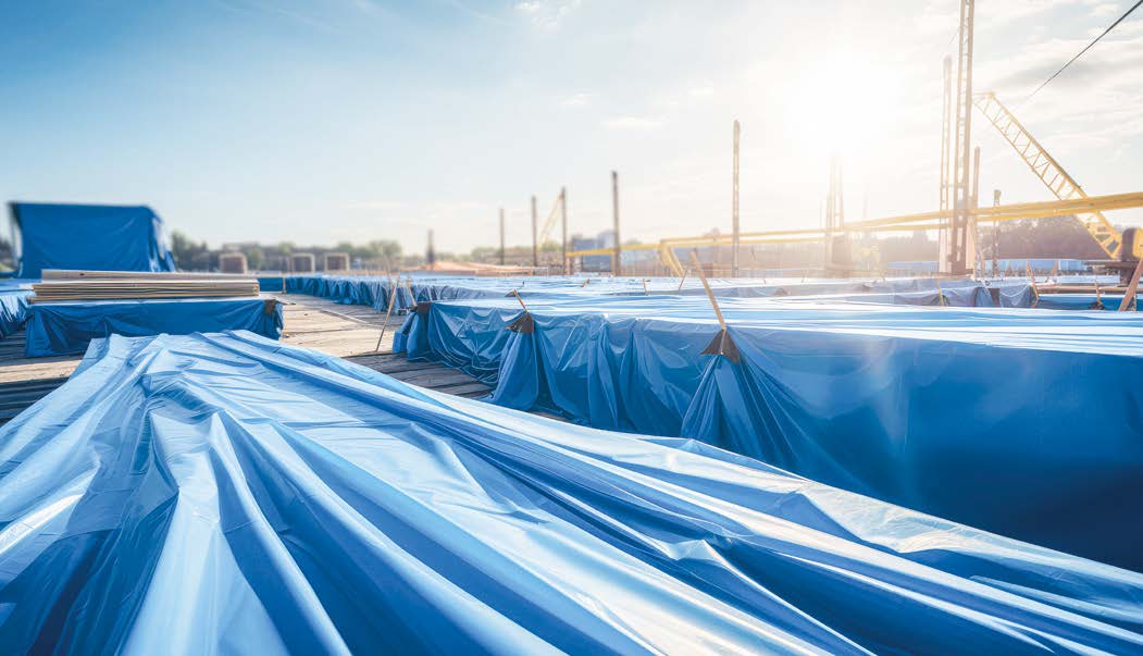Lona de Polietileno Reforçada 7 x 5m 100g Azul Fertak