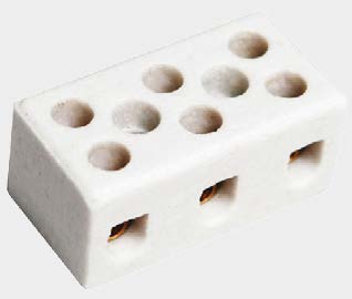 Conector de Porcelana - Tripolar 16 MM² 30 A 600 V Fertak