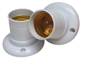 Bocal Fixo de Teto E27 Branco E27 Fertak