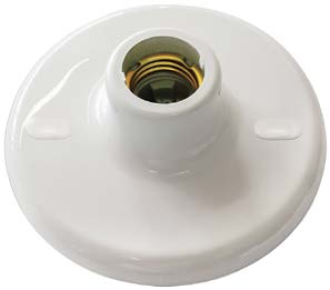 Plafon de Plástico E27 Bocal de Porcelana Fertak