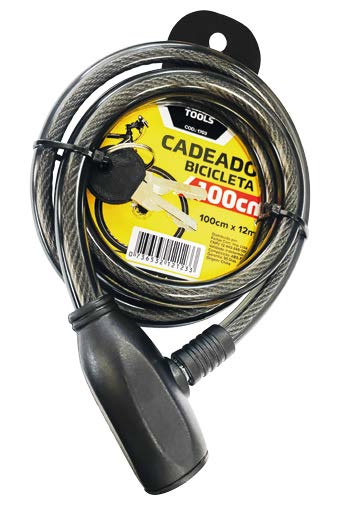 Cadeado Bike Chave 100cm x 12mm Fertak