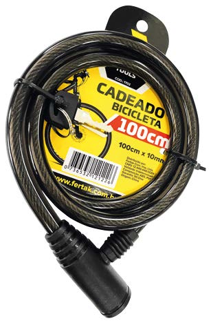 Cadeado Bike Chave 100cm x 10mm Fertak