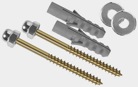 Kit Parafusos para Vaso Sanitário 12 x 90mm Fertak